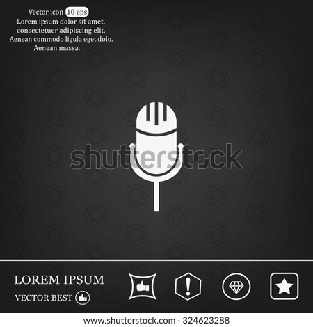 Microphone Icon- Vector