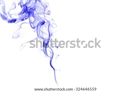 movement of blue smoke, Abstract blue smoke on white background, blue background,blue ink background,beautiful color smoke