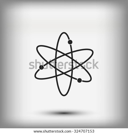 Black atom icon