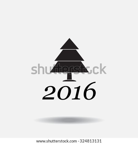 New Year tree, vector illustration