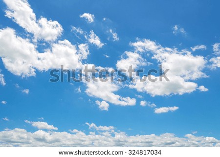 Blue sky with clouds nature for background.