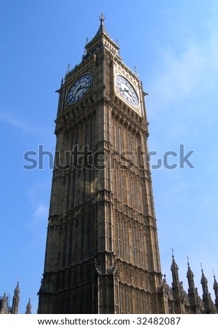 Big Ben clock Tower in London, England, UK
