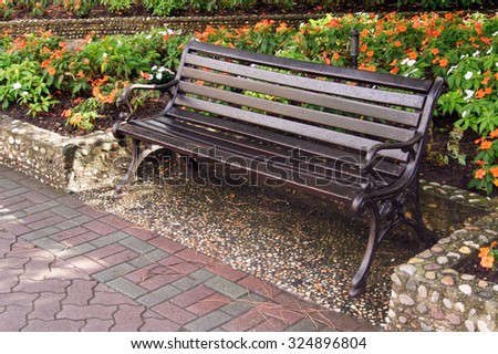 Benches in the park               