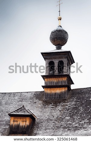 Small bell tower as detail of historical monastery in Austria