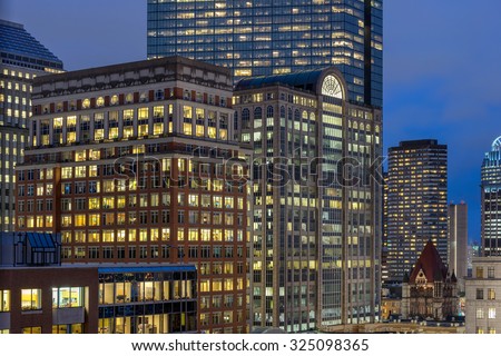 Boston's high rise offices