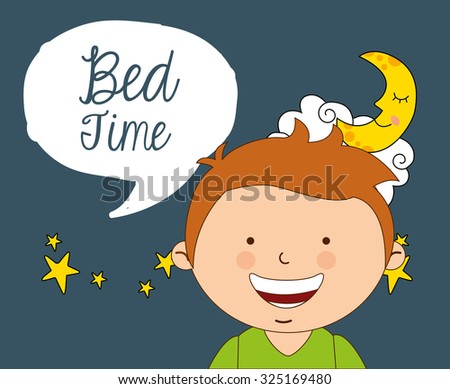 bed time design, vector illustration eps10 graphic 