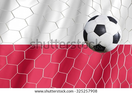 Poland symbol soccer ball 