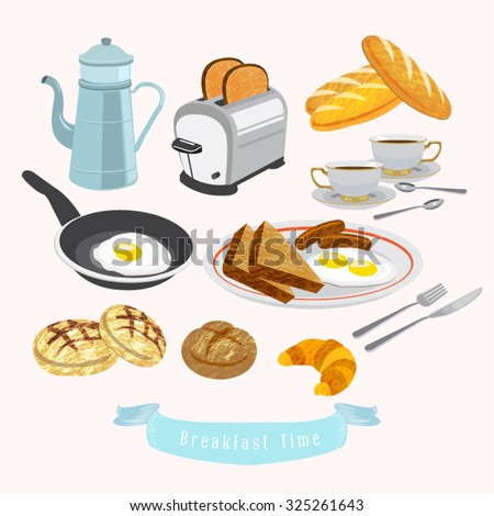 Breakfast Vector Design Illustration