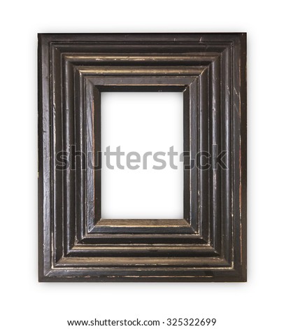 empty old wood frame