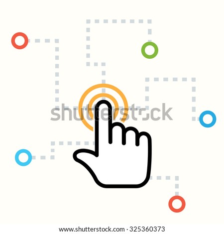 interaction abstract concept Royalty-Free Stock Photo #325360373
