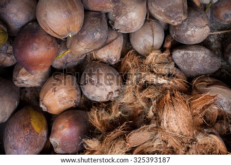 Coconut Coir - Coconut  Royalty-Free Stock Photo #325393187