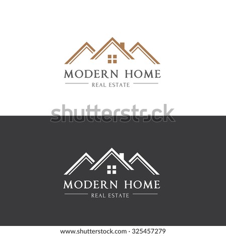 Modern Home, Real estate logo