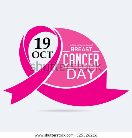 Vector illustration for Breast Cancer Day Background.