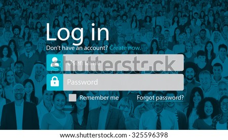 Log In Sign Up Register Account Page Concept