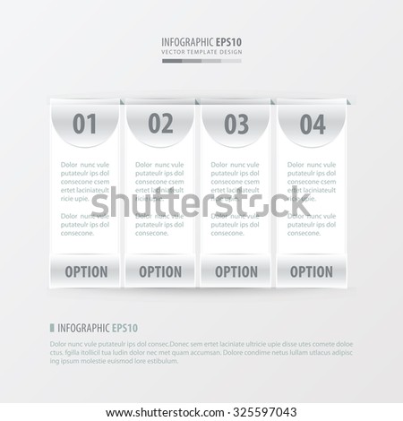 banner vector template 4 item  white color