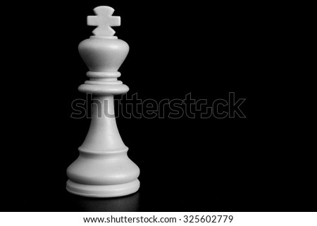 Chess photographed isolated on solid background