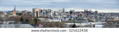 City of Portland, Maine Skyline Panorama