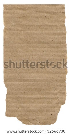 Paper over white background