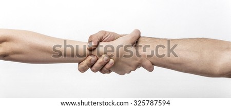 Couple holding to each other letterbox Royalty-Free Stock Photo #325787594