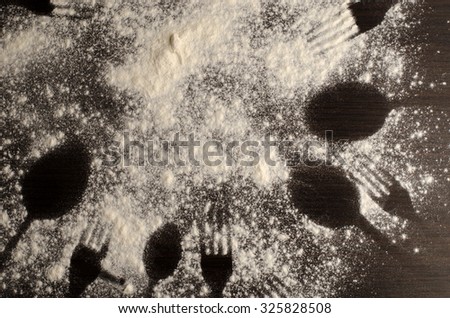fork and spoon flour