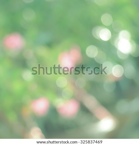 defocused green lights abstract background. Natural photo bokeh patten