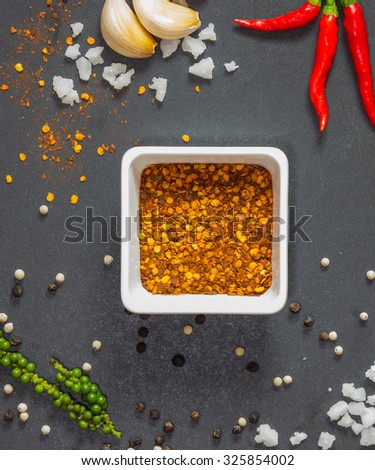 The colorful of spice and herb, the main ingredient for many food. You can apply for background,backdrop,wallpaper including website decor and artwork design.
