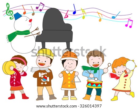 Winter concert of children