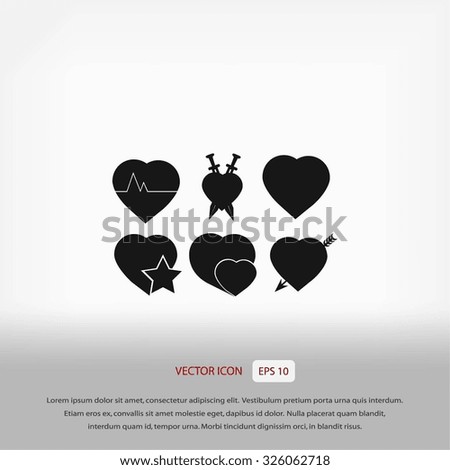 hearts icons 
