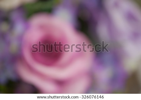 Blurred light from pink rose abstract background texture.