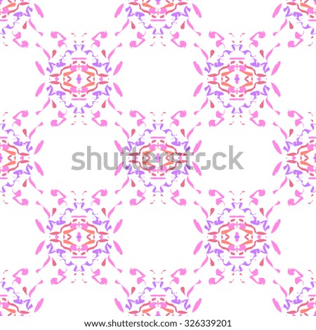 Vector seamless pattern. Repeating geometric. Pink color Seamless pattern.