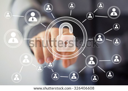 Button lock web security sign web business online icon
