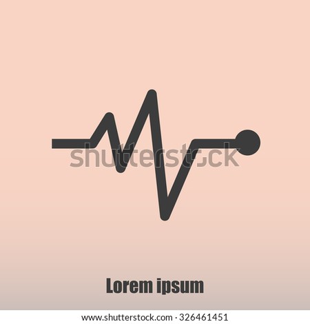 Cardiogram vector icon