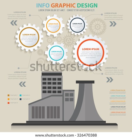 Factory, industry design,info graphic concept,vector