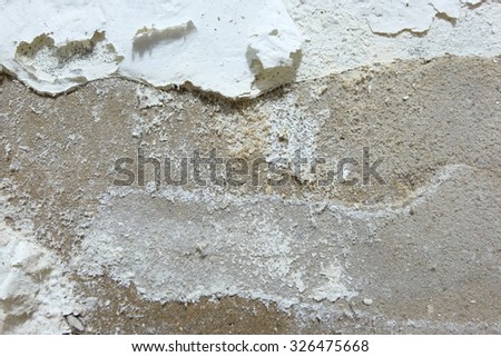 ruin cement wall