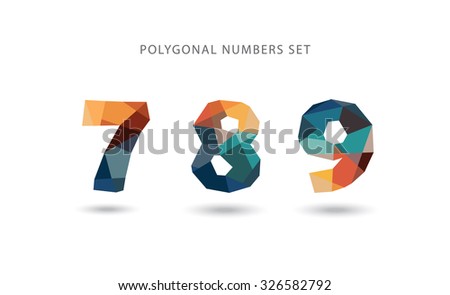 Polygonal numbers set.