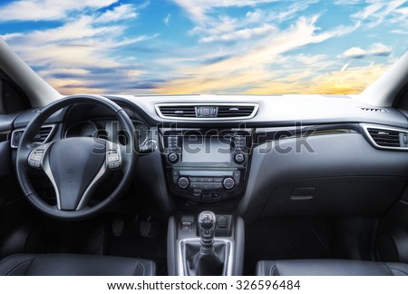 inside a car Royalty-Free Stock Photo #326596484