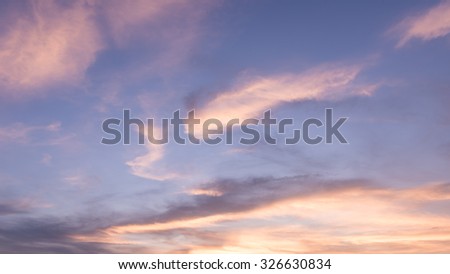 Sunset sky and clouds backgrounds