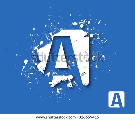 Creative Graphic Alphabet ( A ) Design Vector