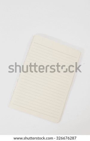 image of a notebooks and pencil on white background