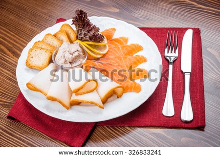 beautiful and tasty food on a plate