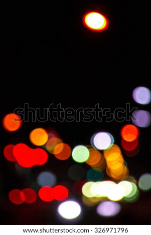Artistic style  urban abstract texture  city lights in the background with blurring lights for your design