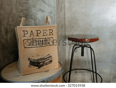 bag and chair