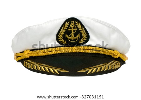 Marine's hat fron brave and strong captain Royalty-Free Stock Photo #327031151