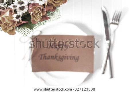 Thanksgiving day. Decoration for holiday celebration