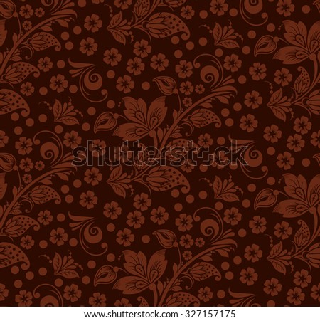 Romantic seamless floral pattern with butterflies. Seamless pattern can be used for wallpaper, pattern fills, web page backgrounds, surface textures. vector background. Eps 8