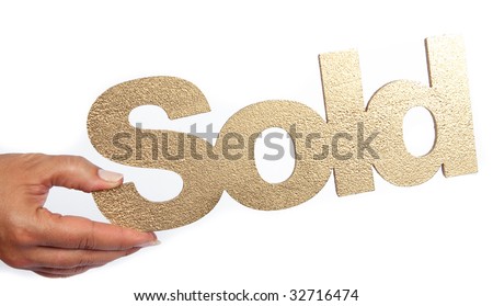 sold in gold with hand
