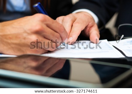 Signing the contract