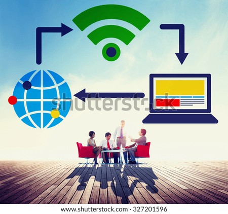 Social Network Technology Internet Connection Concept