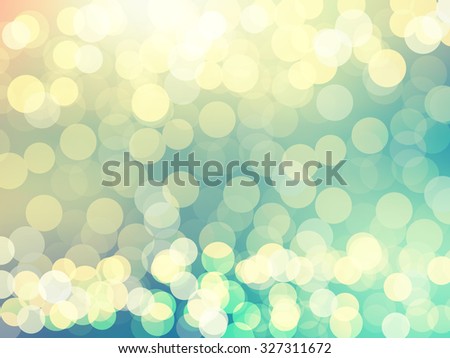 Festive background with colorful defocused circular facula bokeh