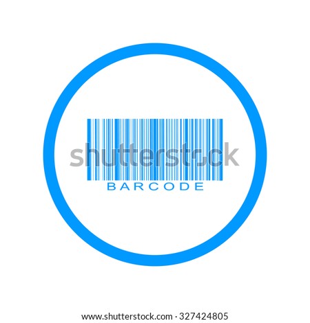 Barcode icon, vector illustration. Flat design style eps 10